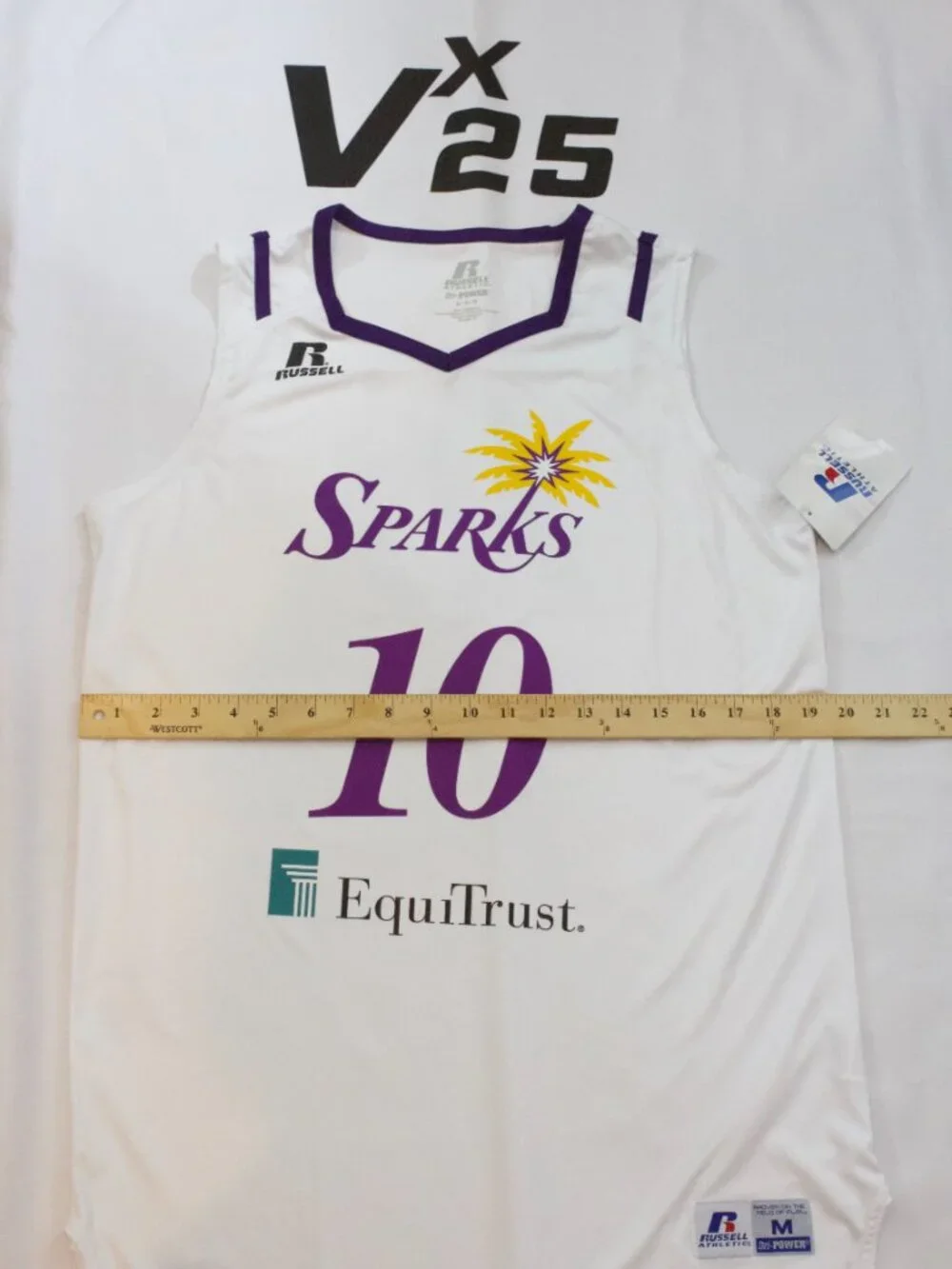 NEW Men's Los Angeles Sparks Kelsey Plum #10 White Jersey Size Medium - Picture 3 of 7